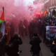 Unbewilligte antisemitische Palästina-Demo in Bern: Linksradikale Ausschreitungen vor Synagoge durch Polizei verhindert. Beteiligte Mitglieder der «Antifa Aarau» haben Sendegefäss beim Lokal Radio «Kanal-K».
