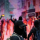Der Linksextremismus im Land ist die Grösste Bedrohung unserer Demokratie. Radikale faschistische Antifa und Juso Anhänger. Auch die Antifa Aarau ist mit dabei.